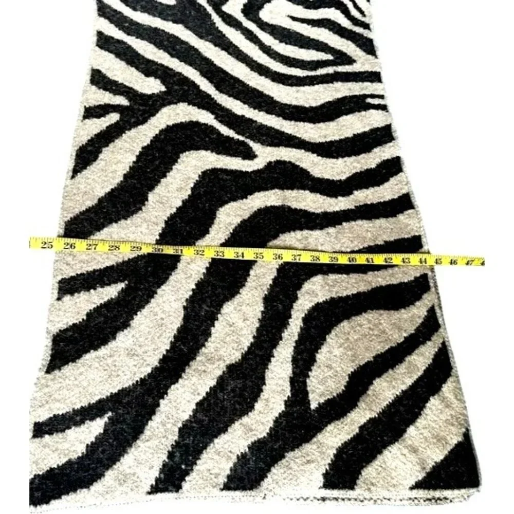 Mara Hoffman Zebra Print Alpaca Wool Blend Open Front Kimono Cardigan O/S Made I - Picture 13 of 14